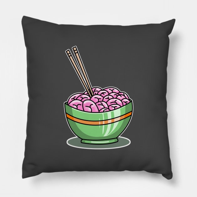 Brain bowl Pillow by RedrockitScott