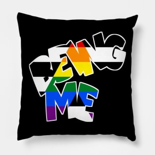 Being Me Ally Flag Pillow