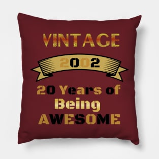 20th Birthday gift Pillow