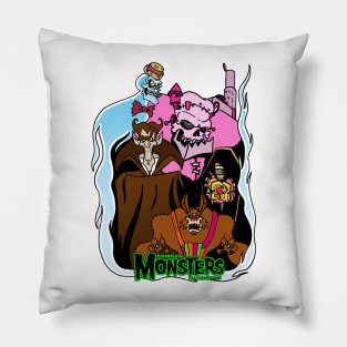 Famous Monsters of Breakfast Pillow