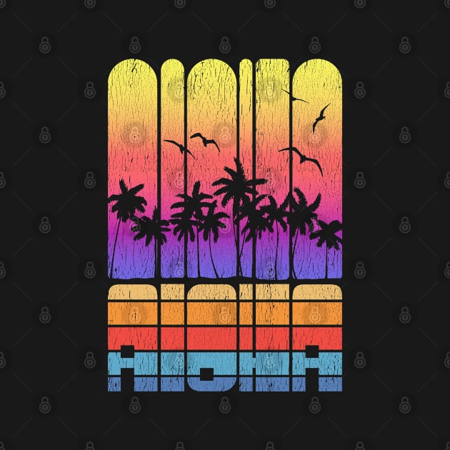 Cool Vacation Aloha Seaside Palm Tree Novelty by Tenh