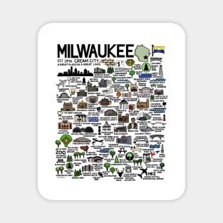 Milwaukee Map Magnet