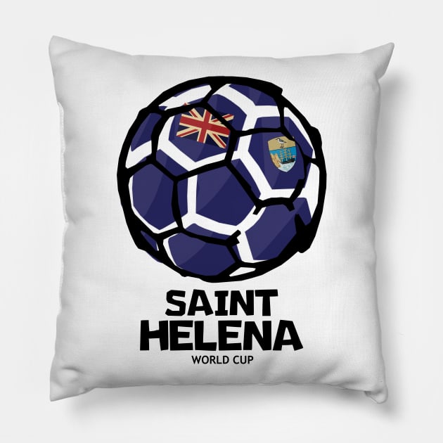 Saint Helena Football Country Flag Pillow by KewaleeTee