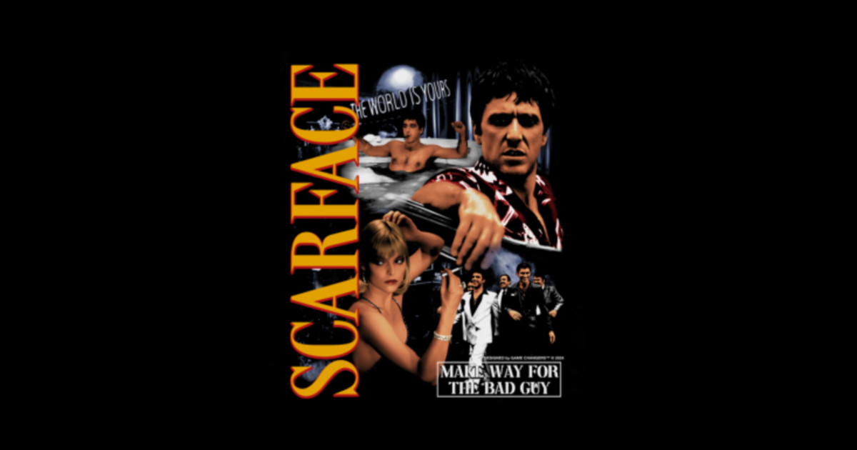Say Hello To The Bad Guy Scarface Scarface — "Say Hello to the Bad Guy" - Scarface - Sticker | TeePublic