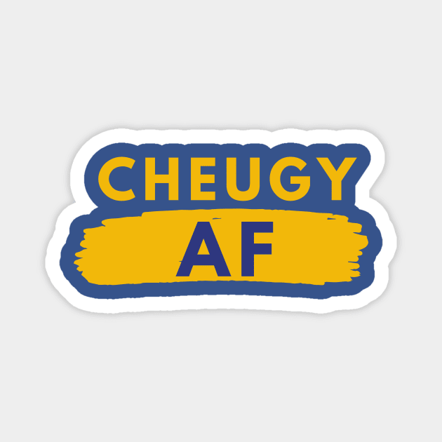 Cheugy AF - Millennial Gen Z Fashion Magnet by RecoveryTees