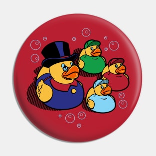 Funny Cute Ducks 80's Cartoon Parody Gift Pin