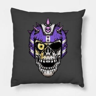 Fantasy Football Skeleton Purple 2 Pillow