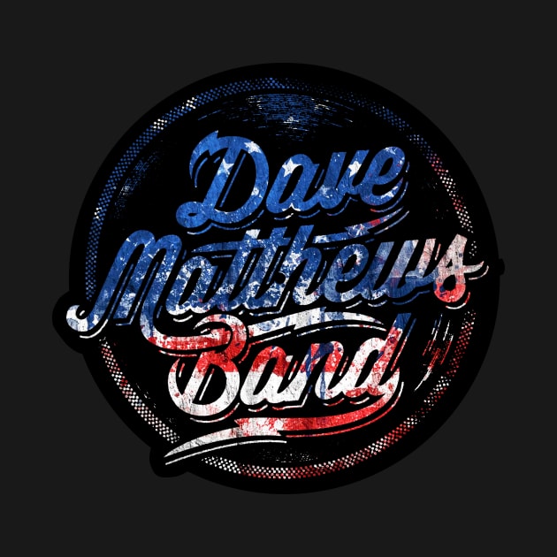 Dave Matthews Logo American flag by mashudibos