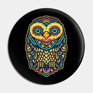 Mandala Owl Pin