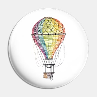 Vintage Hot Air Balloon Pin