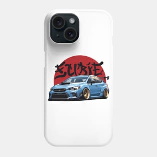 WRX STI Car Art - Subaru Impreza Widebody JDM Car Phone Case