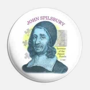 John Spilbury, Inventor of the Jigsaw Puzzle Pin