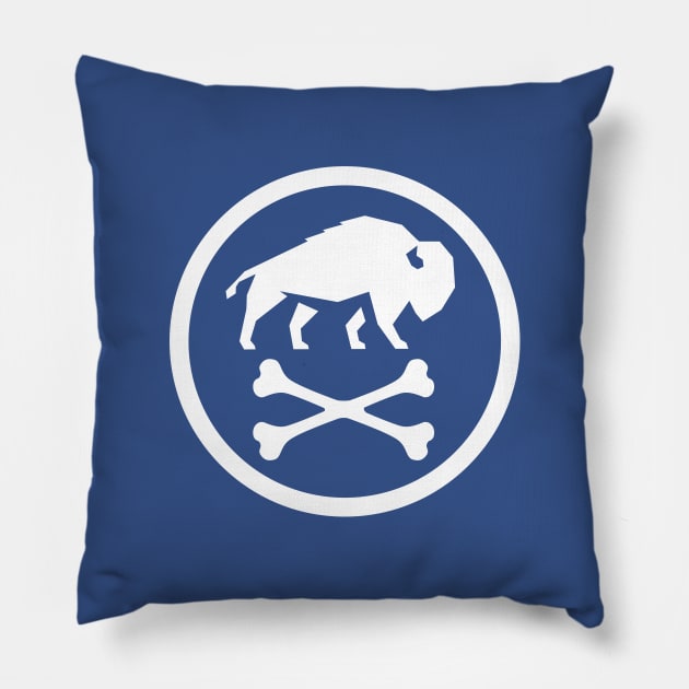 Buffalo Bones Pillow by Carl Cordes