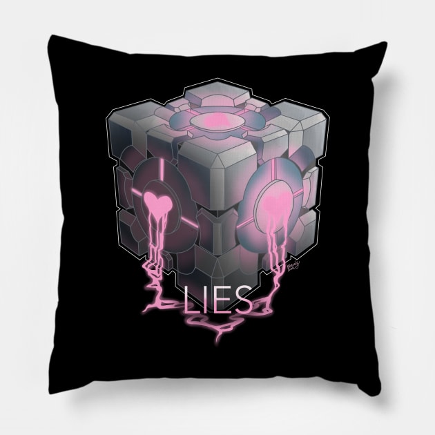 Lies. Pillow by Bravely