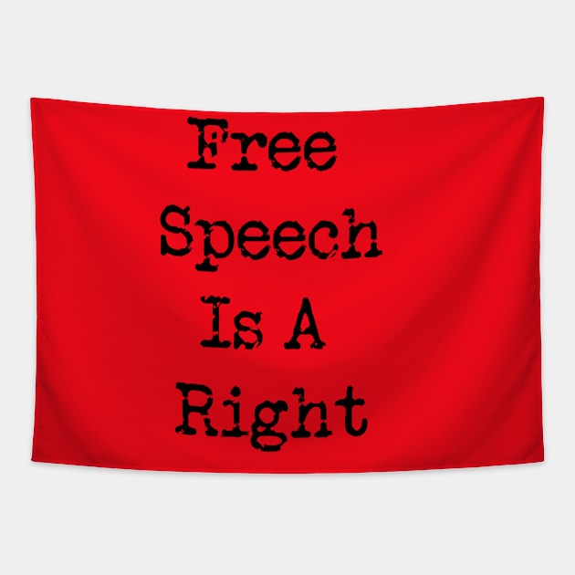 Free Speech is A Right - independence Day Tapestry by DesignsbyZazz