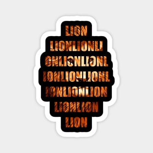 Lion word Magnet