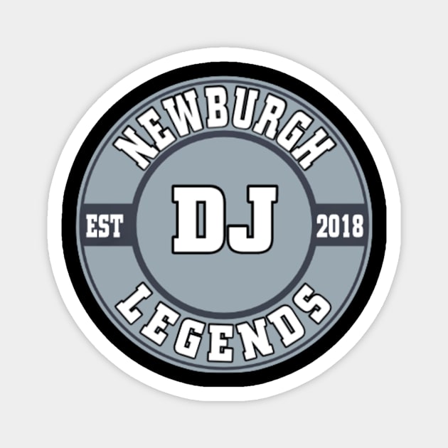 newburgh dj lgnds grey round Magnet by Dj Architect