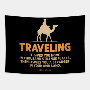 Traveling lover - traveling quote Tapestry