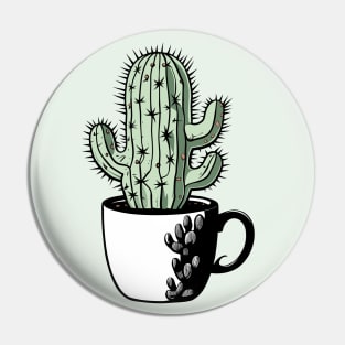 Cactus in a mug Pin