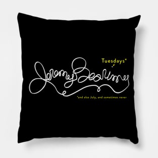 Jeremy Bearimy (White (with notation)) Pillow