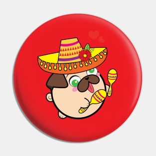 Doopy the Pug Puppy - Day of the Dead Pin