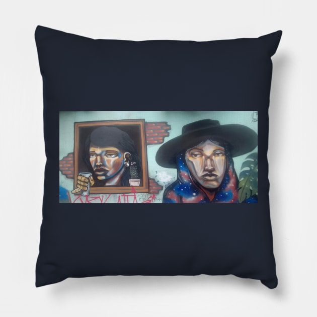 Peru Street Art Pillow by WesterStreetArt