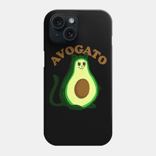 Avogato Cat Lover Cinco De Mayo Gift Cinco De Meow Cat Avocado Phone Case by vo_maria