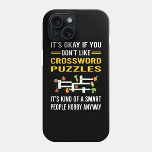 Smart People Hobby Crossword Puzzles Phone Case