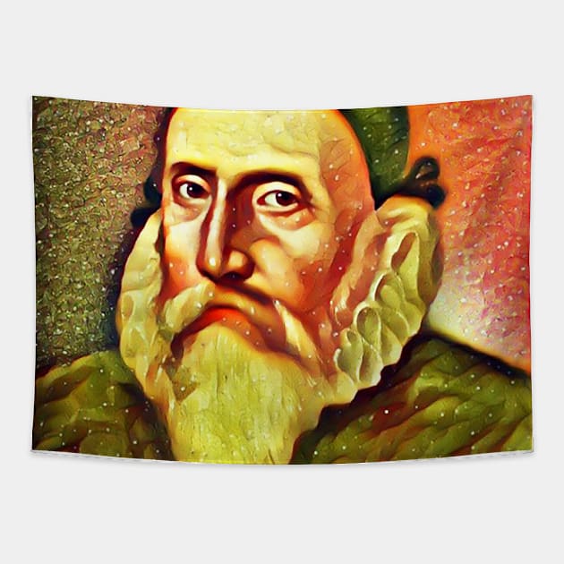 John Dee snow Portrait | John Dee Artwork 15 Tapestry by JustLit