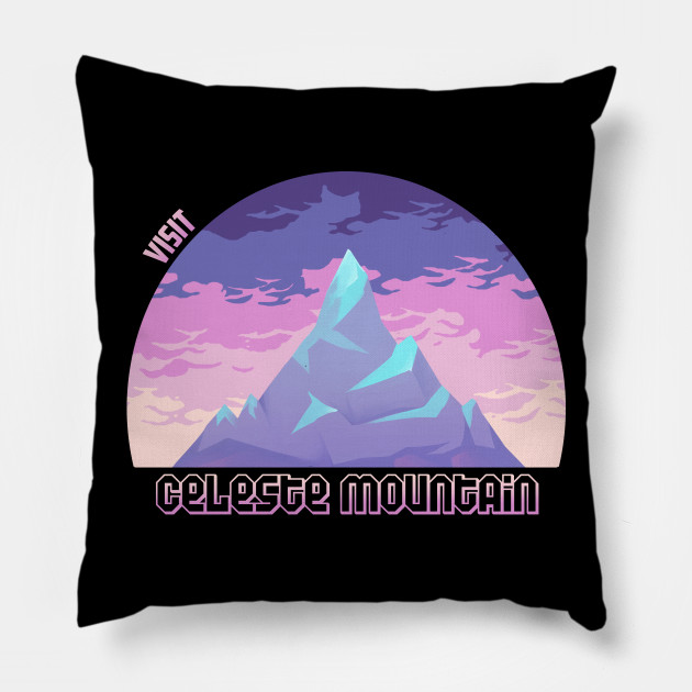 Visit Celeste Mountain Pastel Pillow Teepublic