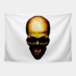 Dark Mood Skull Tapestry