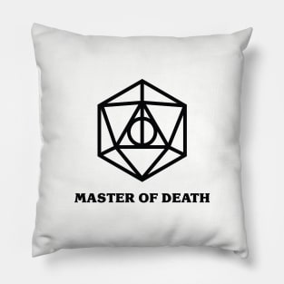 Master of Death Black Pillow