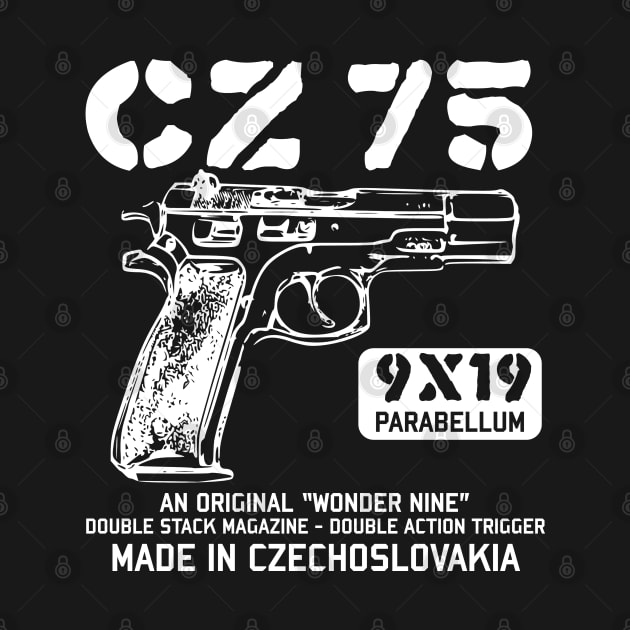 CZ 75 - Vintage 9mm Pistol, Firearm, Gun by SpaceDogLaika