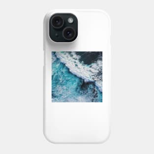 Ocean foam, Blue Ocean Summer Beach Waves Phone Case