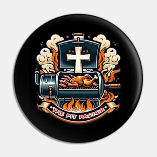 Holy Smokes! Divine BBQ Mastery T-Shirt Pin