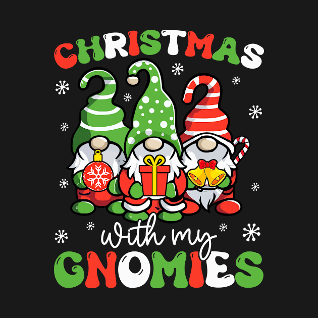 Christmas With My Gnomies Xmas Family Gnome Lover Women Men by ArifLeleu