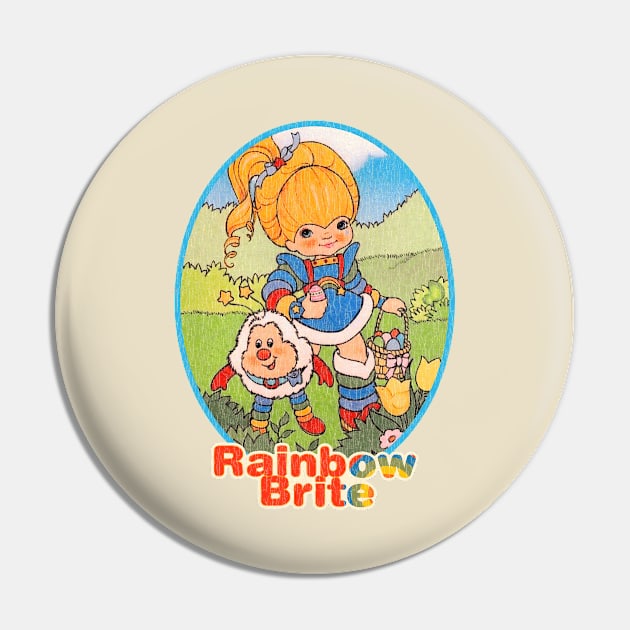 80s Happy Easter Rainbow Brite Pin by Tangan Pengharapan