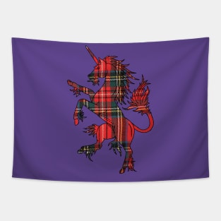 Tartan Unicorn Tapestry