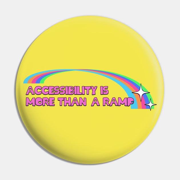 Accessibility Is More Than A Ramp - Accessible Pin by Football from the Left