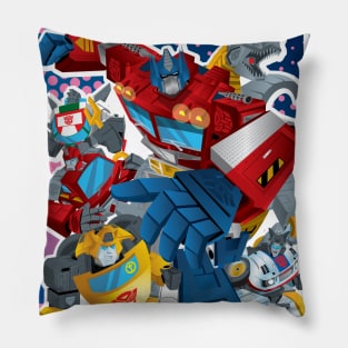 Robot Warriors Pillow