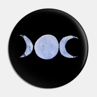 Triple Moon Symbol Pin