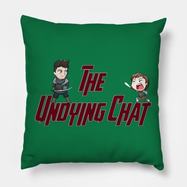 The Undying Chat Pillow by vadervanodin