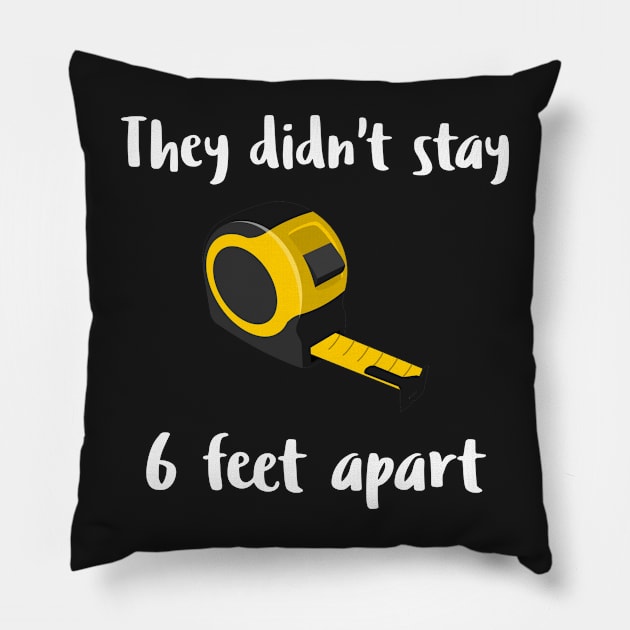 They Didn't Stay 6 Feet Apart Pillow by mikepod