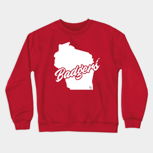 wisconsin badger crew neck sweatshirts