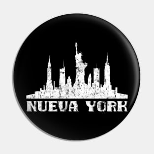 Nueva York Latin New York Spanish Pin