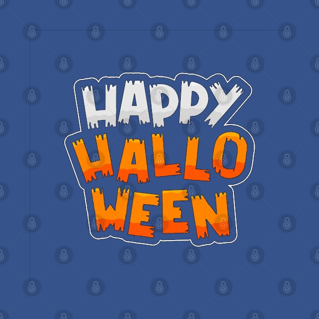 Happy Halloween Typography design by Mako Design 