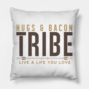 Hugs & Bacon Tribe Members Pillow