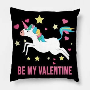 Valentine unicorn Pillow