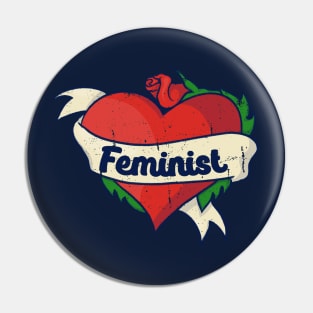 Vintage Feminist Pin