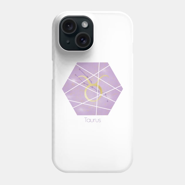 Taurus zodiac sign Phone Case by Home Cyn Home 